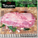 Beef blade BOLAR BLADE WAGYU TOKUSEN marbling <=5 daging sapi sampil AGED FROZEN portioned schnitzel cuts 3/8" 1cm (price/pack 600g 3-4pcs)